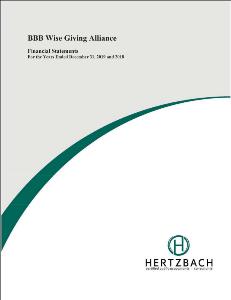 Cover of the BBB Wise Giving Alliance 2019 Audit